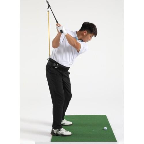 Professional Golf Swing Trainer Arm Waist Band Posture Correcting Belt Gesture Alignment Training Aid for Practicing