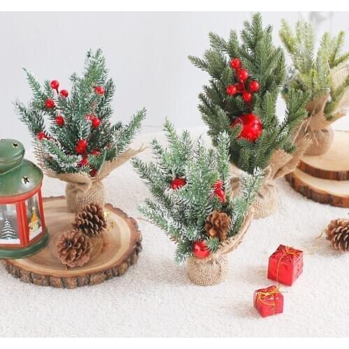 Christmas desktop creative decoration scene layout package tree decoration Nordic wooden ins festive gift