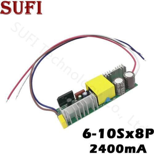 48W 56W 64W 72W 80W LED Driver 6-10Sx8P 2400mA DC18-34V Lighting Transformers Power Supply For DIY Lamp Light Floodlight