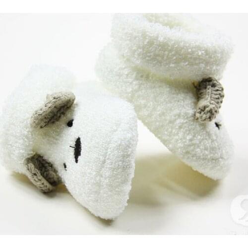 New Warm Socks Newborn Unisex Baby Boys Girls Infant Cute Bear Animals Crib Warm Shoes