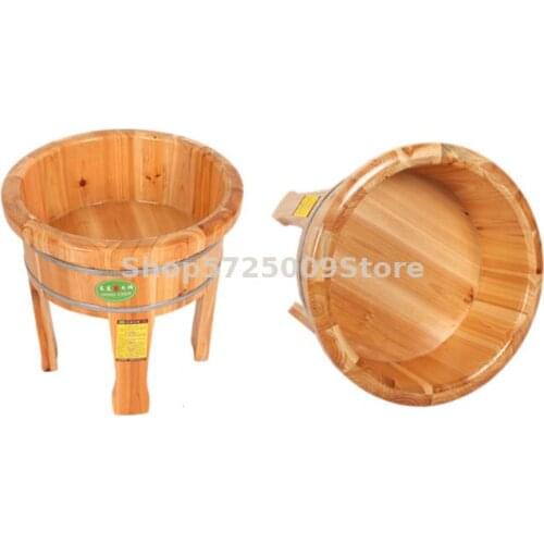 38cm High Foot Bucket Foot Chinese Fir Bucket Foot Washing Bucket And High Foot Bath