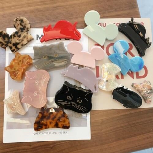 Cute Cat Hair Claw Clip Crown Hairgrips Hairclips Barrettes Headwear Hair Accessories
