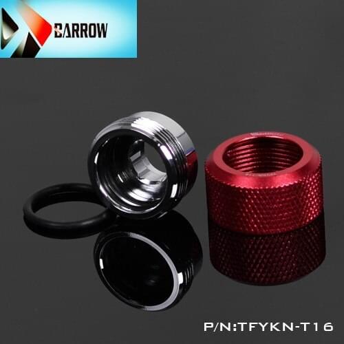 1PCS trolley black and white blue red silver water cooled OD14mm -ID 10mm hard pipe joint G1 / 4''TFYKN-T14