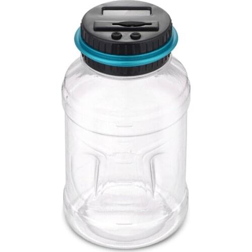 2.5L Spaarpot Teller Coin Elektronische Digitale LCD Tellen Munt Geld Saving Box Jar Munten Opbergdoos Voor EURO