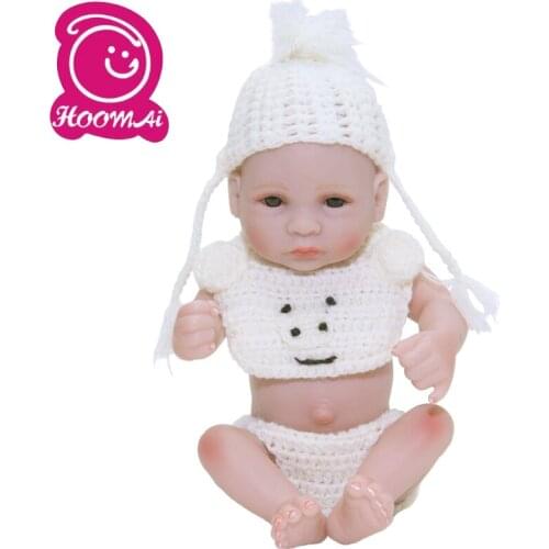 25CM Tiny Lovely Doll Lifelike Bebe Reborn Baby Dolls 10" Full Silicone Vinyl Newborn Babies Toy Kids Birthday Christmas Gift