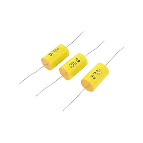 3 Pcs 100V 13UF Aluminium Electrolytic Capacitor 17mm x 30mm