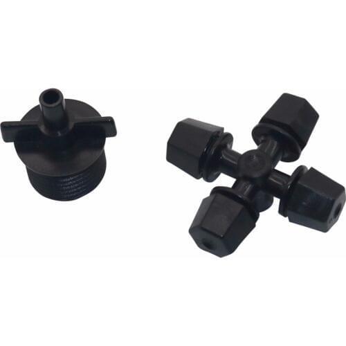 5 pcs 1/2'' thread Cross fog spray nozzle atomizing fog garden sprayer nozzle outdoor cooling systems irrigation sprayer