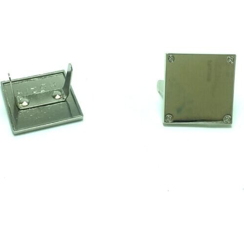 Handbag Accessories Customized Metal Label Blank Tag Engraved logo Patch