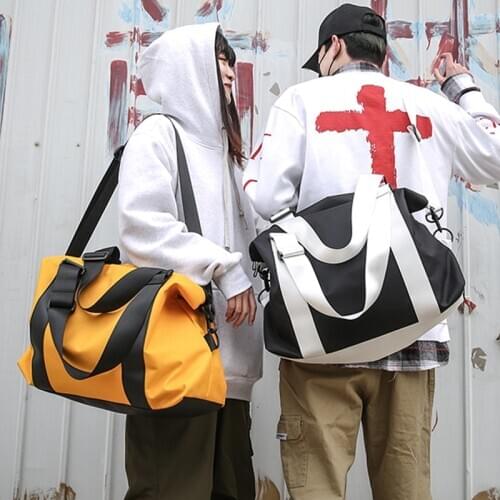 Harajuku Large Capacity Shoulder Bag men Travel Bag Couple Korea Ulzzang Harajuku Casual Fashion women Crossbody Bags