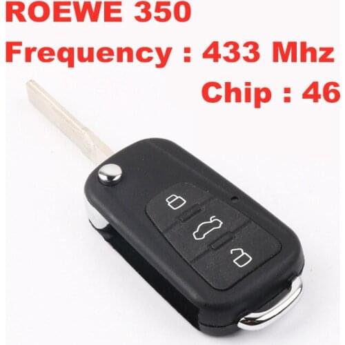 For Roewe 350 folding remote control frequency 433Mhz 46 chip
