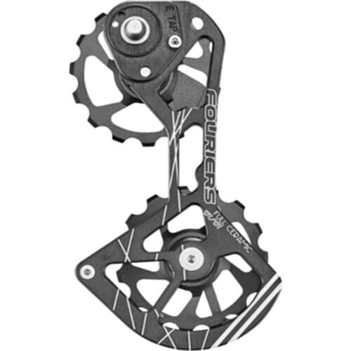 FOURIERS Road Bike Rear Derailleur Pulley 15-15T Oversized Pulley Wheel Ceramic Bearing Fit RED /FORCE / RIVAL 11 speed