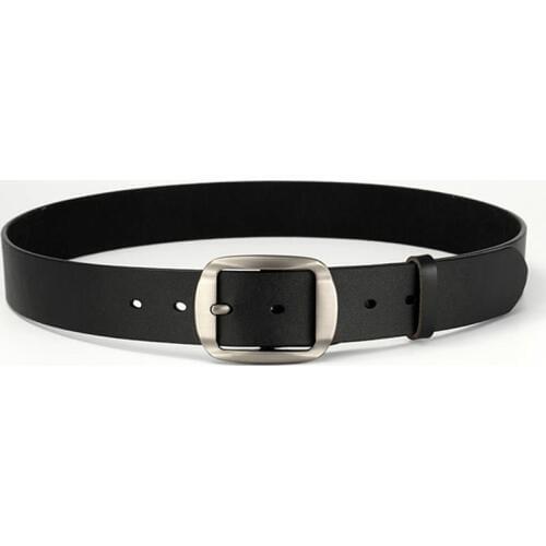 EL BARCO High Quality Leather Belt Men Luxury Brand Black Blue Male Cowhide Belts Casual Brown Coffee Pin Buckle Waist Strap