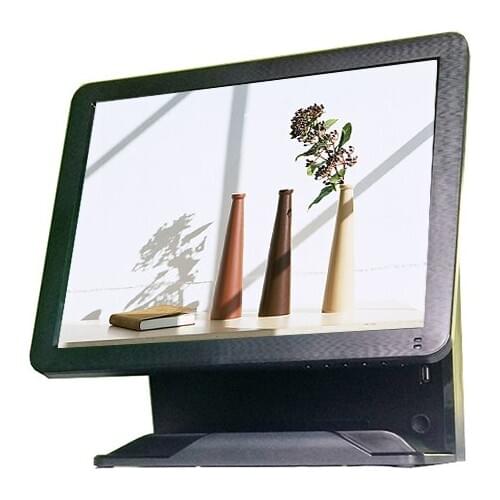 PC computer monitor display POS terminal commerical retail supermarket pos system 5 wire resistive touch screen cash register