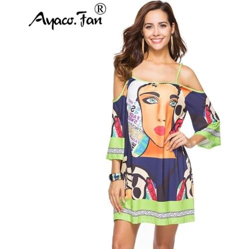 Maxi Spaghetti Strap Dress Bohemia Sexy Backless Slash neck Floral Print Ethnic Summer Beach Dresses Female Plus Size Dress