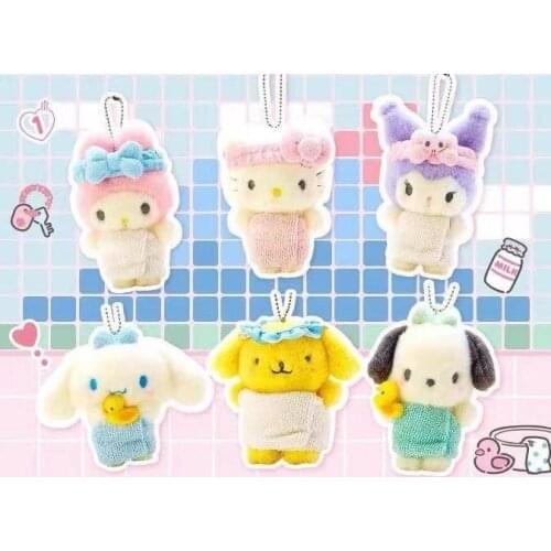 Cute 10~12CM Cinnamorol Kuroml Melodl Kittl Plush Toys Stuffed Animal Soft Doll Kids Birthday Gift Cartoon Anime