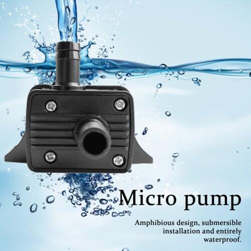 New QR30E DC 12V Waterproof Brushless Pump 4.2W 240L/H Flow Rate Submersible Water Pumps Ultra-Quiet Mini Water Pump