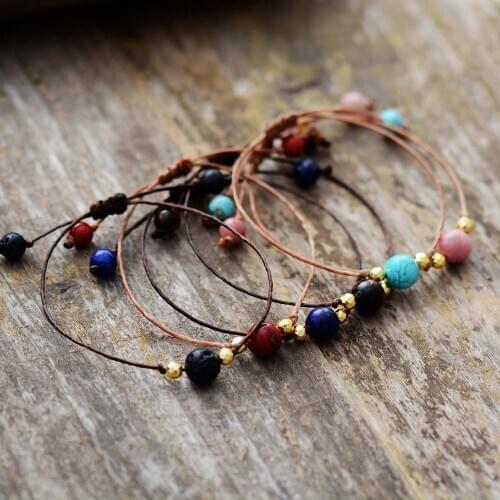Simple Beads Bracelets for Women Natural Stones Freindship String Bracelets Femme Bohemian Vegan Bracelets