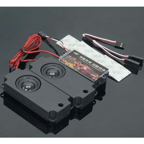 RC Car Parts Speakers 2 Generation Motor Sound Simulator Group 10 Effect Accelerator Linkage Engine Sound Simulator 1/10 Crawler