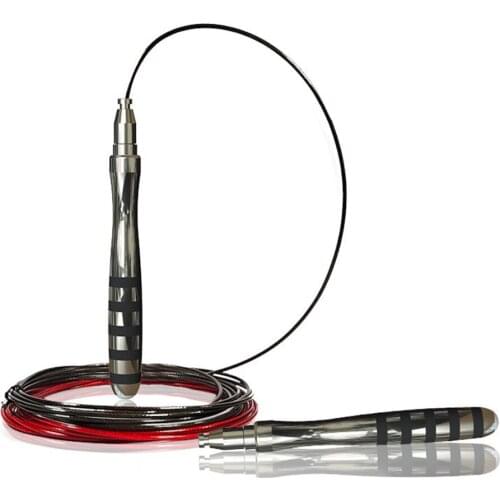 Aluminum Alloy Speed Jumping Rope Double Bearing Steel Wire Skipping Rope for Competition Fitness Crossfit MMA Boxing Training