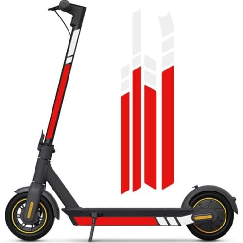 For Xiaomi Electric Scooters Reflective Sticker Waterproof PVC Reflective Warning Strip Night Riding Supplies Bike Light Sticker