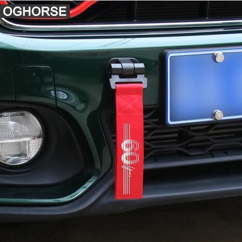 Towing Rope High Strength Trailer Tow Ropes Racing Car Tow Strap Bumper Trailer for Mini r50 r52 r53 r55 r56 f55 f56 f60 r60 f54