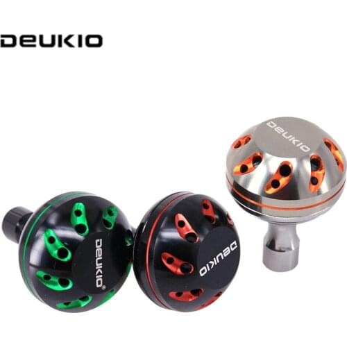 DEUKIO All Metal Universal Fishing Reel Handle Knob For Spinning Reel For 1500-4000 Model 38mm Diameter Fishing Reel Rocker Knob