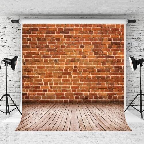 VinylBDS Red Brick Wall Photogarphy Background Washable Children Studio Background Studio Wood Wall Background Photographers