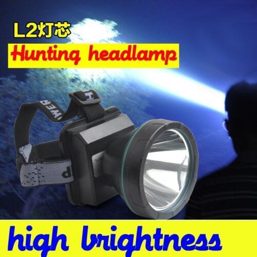 High power brightness headlight Powerful cree Led l2 rechargeable outdoor lighting headlamp lights for fishing hunting