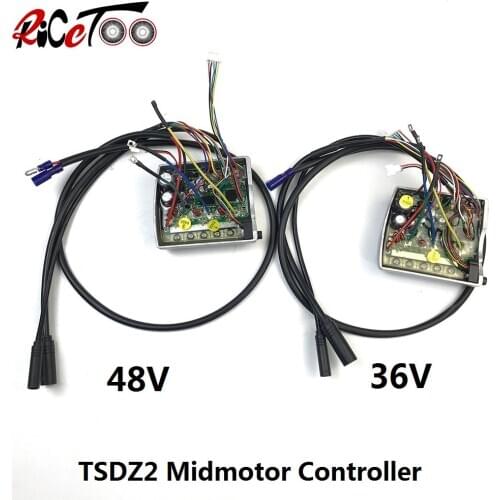 RICETOO Electric Bicycle Tongsheng TSDZ2 Replace 250/350/500W Mid Drive Motor Inner 36/48V Controller foe E-bike Conversion Kit