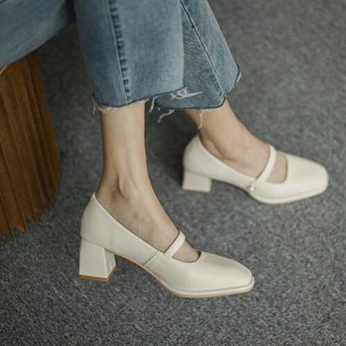 Pointed-toe Women Pumps 2021 New Womans Office High Heels Mary Jane Womens Shoes Female Dress Heels 5.5cm High Heel Party Shoe