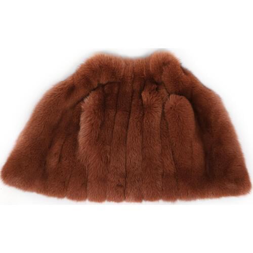 Maomaokong 2019 hot new Natural fox fur vest Real fox fur vest Winter high quality womens clothing Leather coat