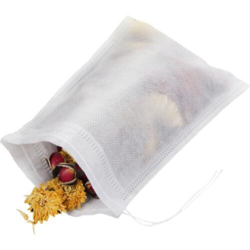 1000pcs Empty Paper Tea Bags Filter With String Heat Seal melon leaf teabags empty Tea Bags packing herbal bag sachets tea