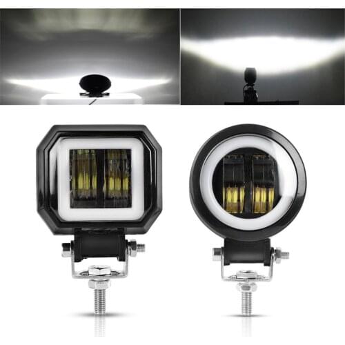 12-24V Fog Lamp Driving Daytime Off Road Light New 7D 3'' 20W Led Headlight For Motorcycle ATV SUV Worklight Beams