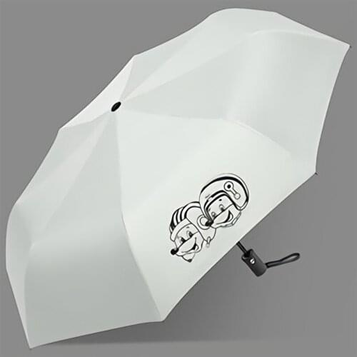 Disney Mickey Automatic Umbrellas Kids Umbrella for Boy Fashion Windproof Folding Rainy Leaves Umbrellas for Women Parasol