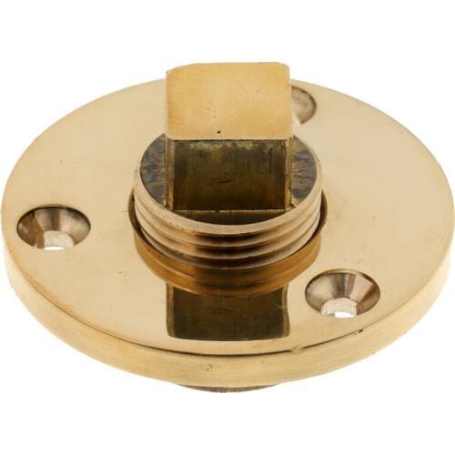 Bronze Garboard Marine Boat Yacht Transom Drain Screw Plug Hardware Fits for 1 Inch 25mm Hole High polished surface