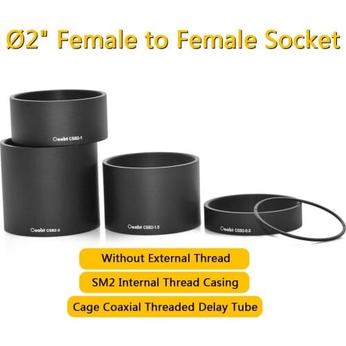 CSB2 Series CSB2-1 Ø2" Lens Tube SM2 Internal Thread Straight Tube Casing Cage Coaxial Threaded Delay Tube Optical Experiment