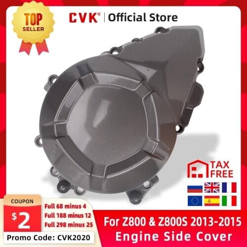 CVK Engine Cover Motor Stator Cover CrankCase Side Cover Shell For KAWASAKI Z800 Z800S 2013 2014 2015 13 CNC Aluminum Left Side