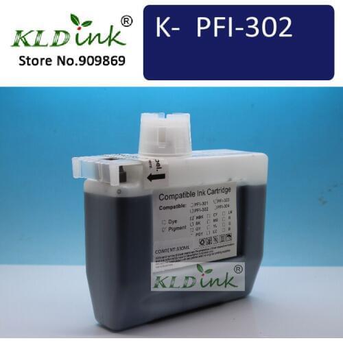 KLDINK - PFI-302MBK Matte Black Ink Cartridge ( PFI302 2215B001 Ink) for imagePROGRAF ipf8000S printer