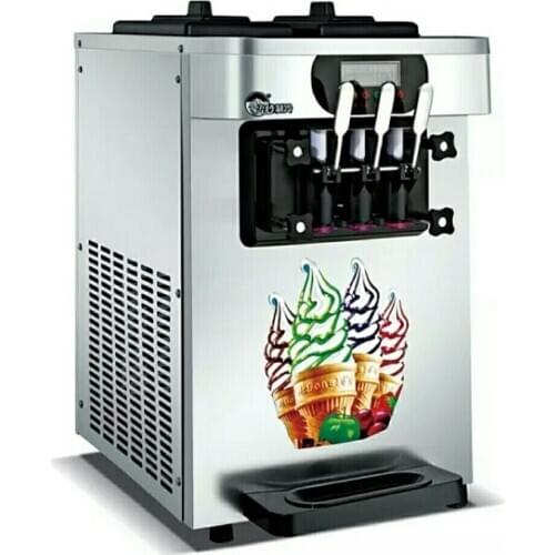 Commercial soft serve 3 flavor vending Ice cream ice cream cone maker machine for sale