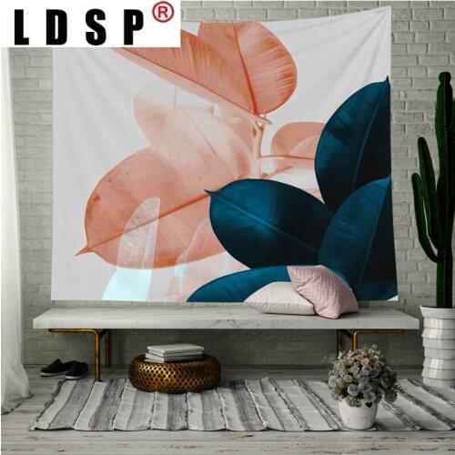 LDSP Tropical Plant Leaves Tapestry Wall Hanging Carpet Beach Towel Background Cloth Blanket Mats Art Bedroom Dorm Home Decor