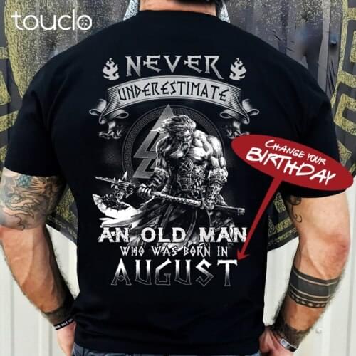 Never Underestimate An Old Man Who Was Born In Change Your Birthday Gift T-Shirt