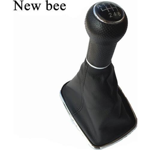 Newbee 23mm 5 / 6 Speed Gear Shift Knob Lever Shifter Gaiter Boot For Volkswagen VW 1999-2004 Golf 4 IV MK4 GTI R32 Bora Jetta