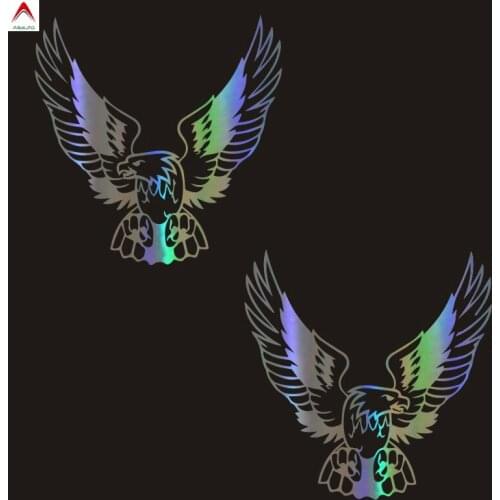 Aliauto Creative Custom Car Stickers Fashion Eag Motorcycles Decoration 3D Reflective Waterproof Automobile Styling,15m*15cm