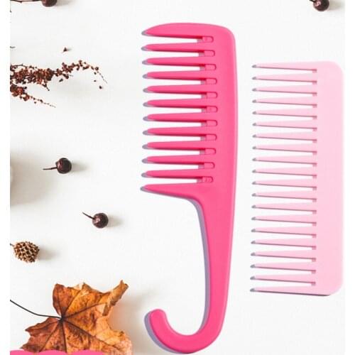 Large Wide Tooth Combs with Curved Hook Brushes Detangling Big Teeth Hairdressing Reduce Hair Loss Comb Salon Styling Tool