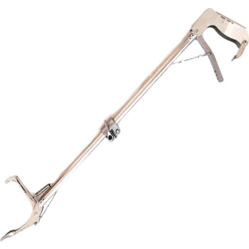 SHGO HOT-Snake Clamp Catcher Reptile Grabber Pick Up Handling Tongs Stainless Steel Tool for Snake Feeding Hunting Catching Wide