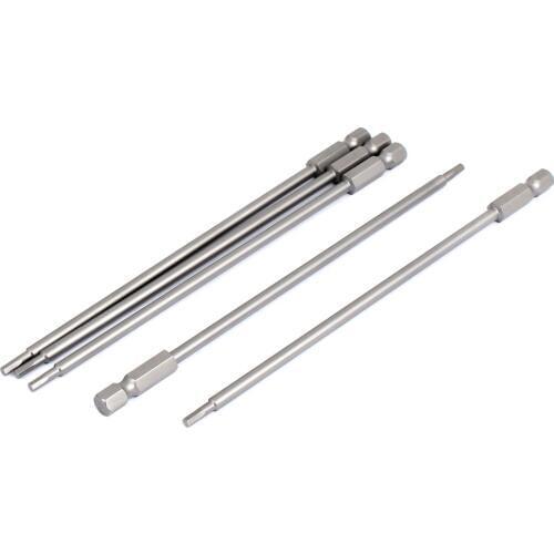 Uxcell 1/4" Hex Shank 2.5mm H2.5 Hexagon Magnetic Insert Screwdriver Bits 5pcs