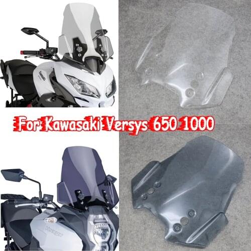Motorcycle For Kawasaki Versys 650 1000 LT Versys650 Versys 1000 2012-2014 Windscreen Windshield Wind Screen Protector 2015-201