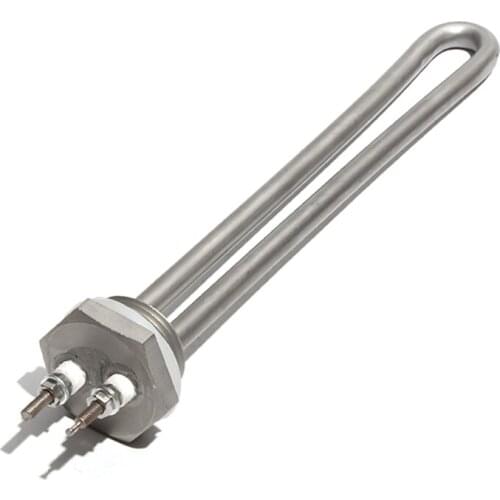 1 Inch NPT/DN25 304SUS Immersion Heater for Solar Water Heater Low Voltage 12V/24V/48V 300W/600W Electric Heating Element