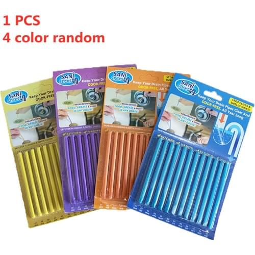 1PCS 4 colors toilet kitchen pipe dredging cleaner bathtub sewer cleaning stick