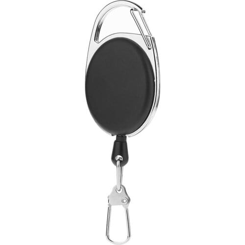 1Pcs Fly Fishing Key Ring Retractor Extractor Retractable Reel Anglers Keychain Fishing Tackle articulos de pesca Holder Too